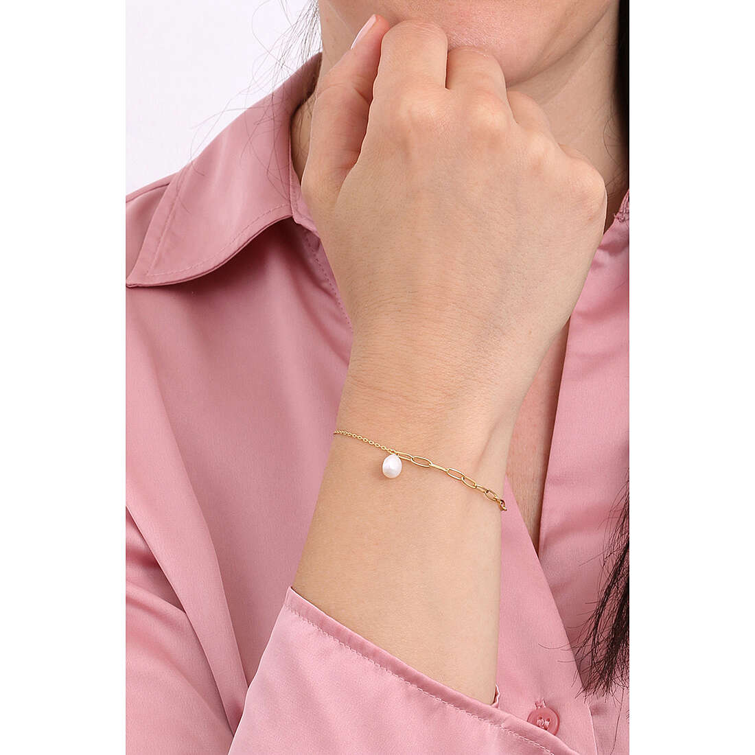 Ania Haie bracelets Pearl Of Wisdom woman B019-02G wearing