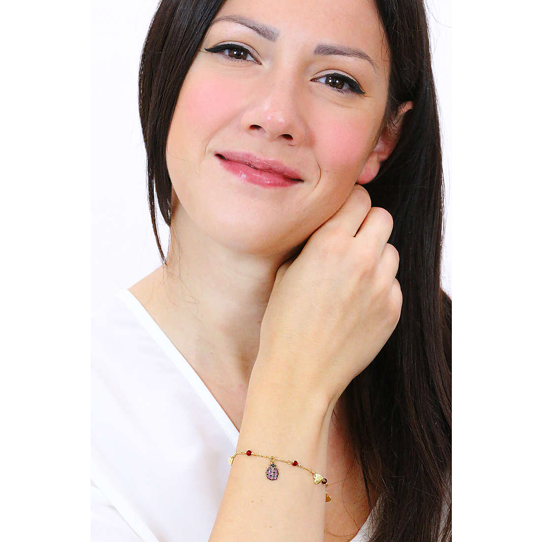 Boccadamo bracelets Gaya woman GBR024D wearing