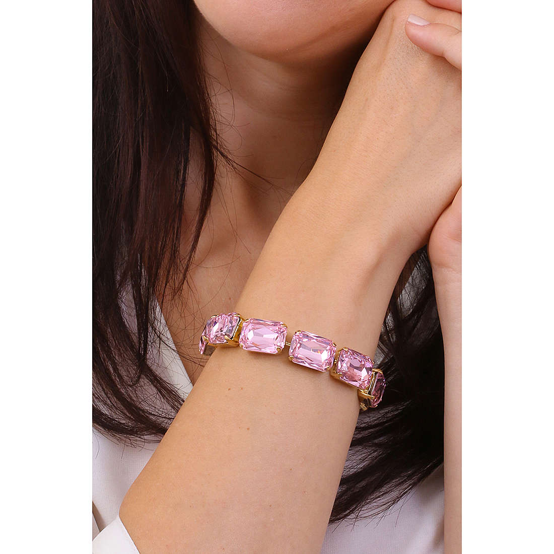 Sovrani bracelets Cristal Magique woman J7047 wearing