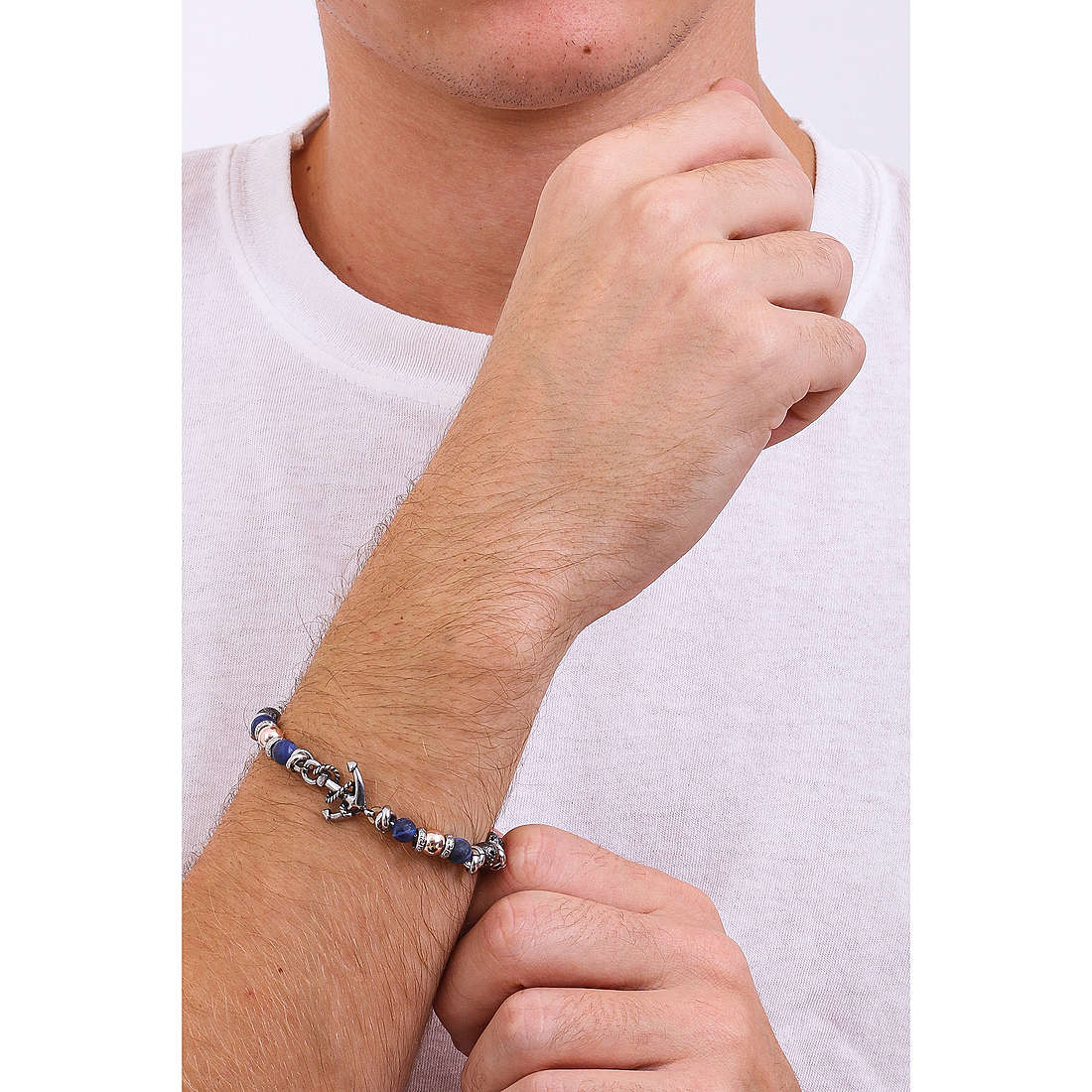 Boccadamo bracelets Man man ABR599B wearing