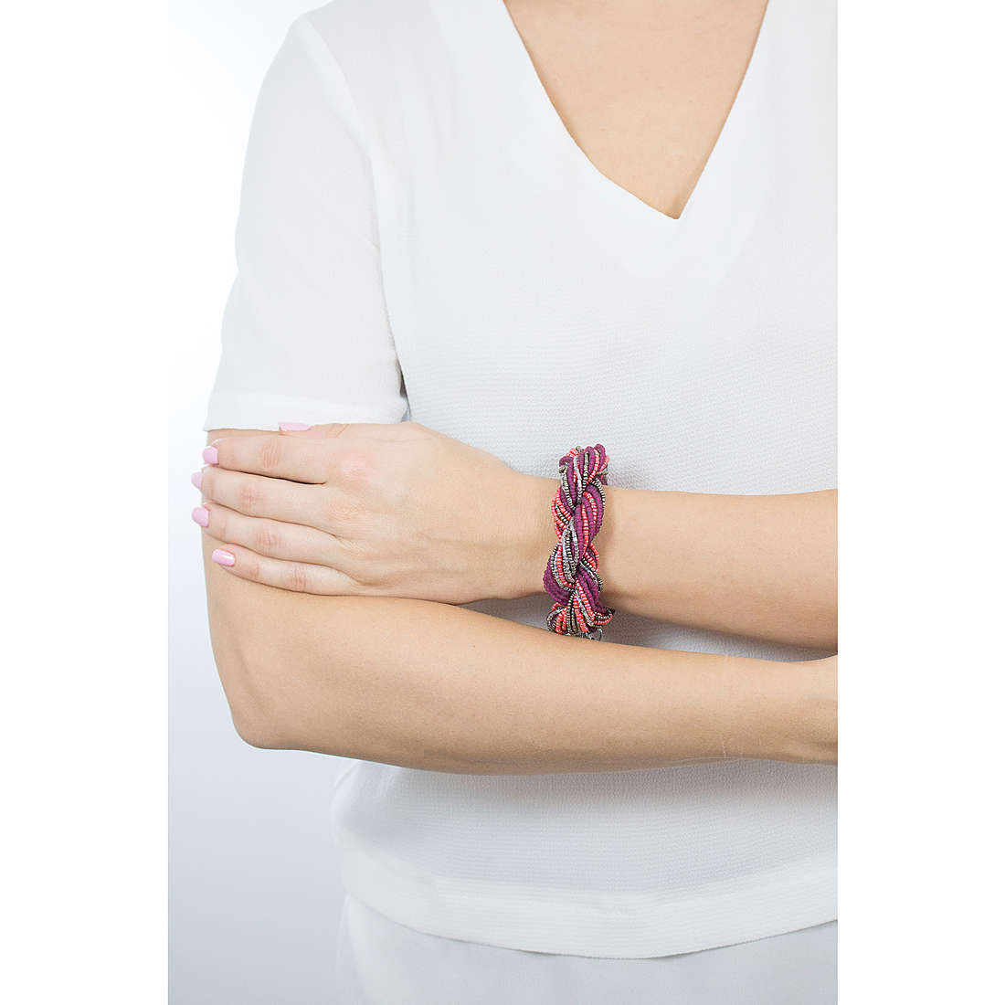 Ottaviani bracelets woman 470074 wearing