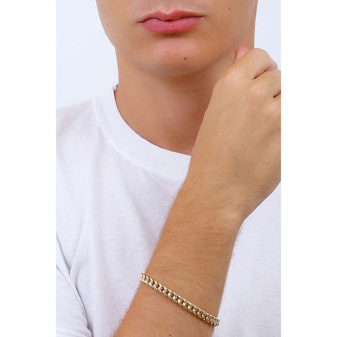 GioiaPura bracelets Oro 750 man GP-SVGI180GG19 wearing