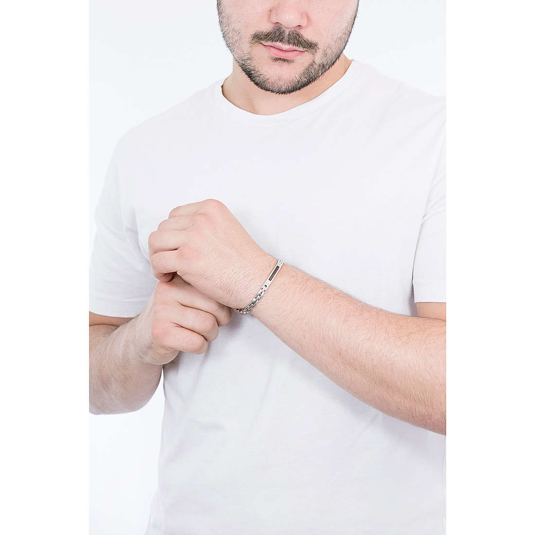 4US Cesare Paciotti bracelets man 4UBR3533 wearing
