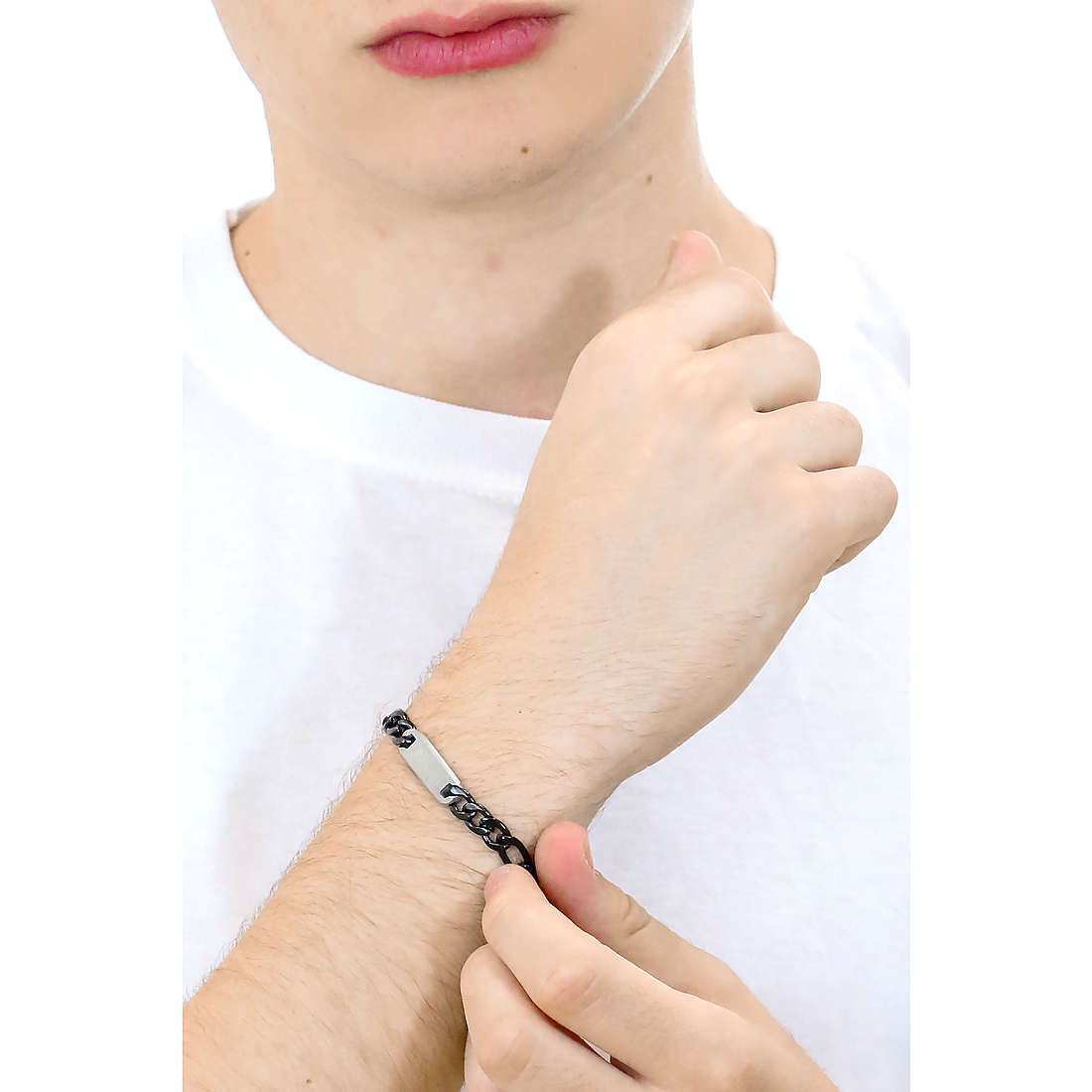 4US Cesare Paciotti bracelets man 4UBR4389 wearing