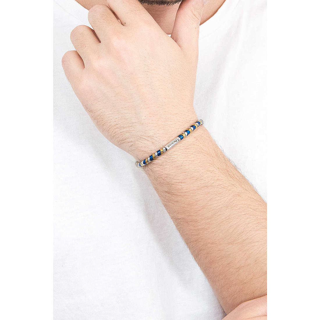 4US Cesare Paciotti bracelets Intense man 4UBR3145 wearing