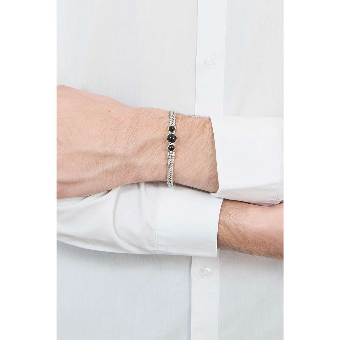 Cesare Paciotti bracelets Black Bezel man JPBR1452V wearing