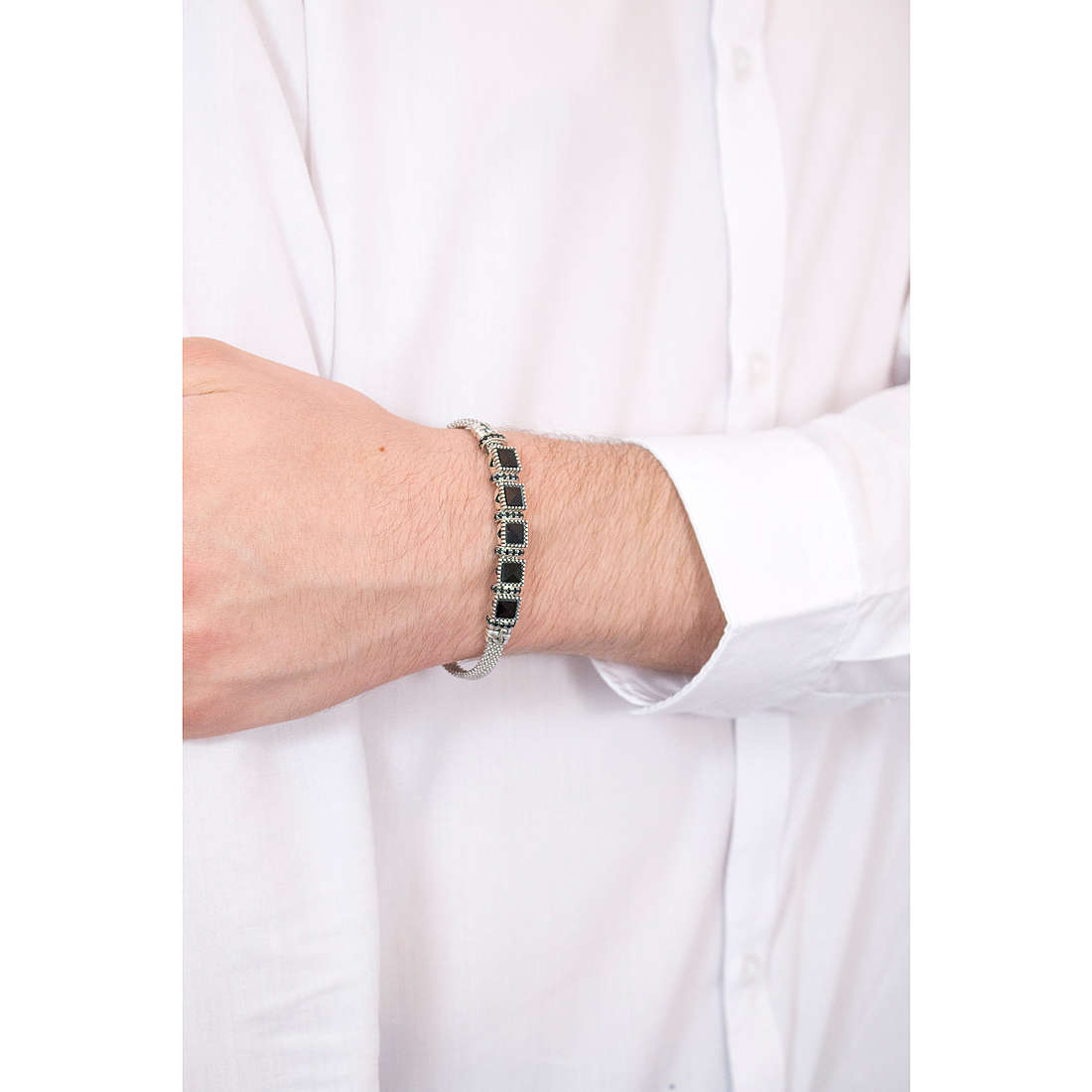 Cesare Paciotti bracelets Black Bezel man JPBR1453V wearing