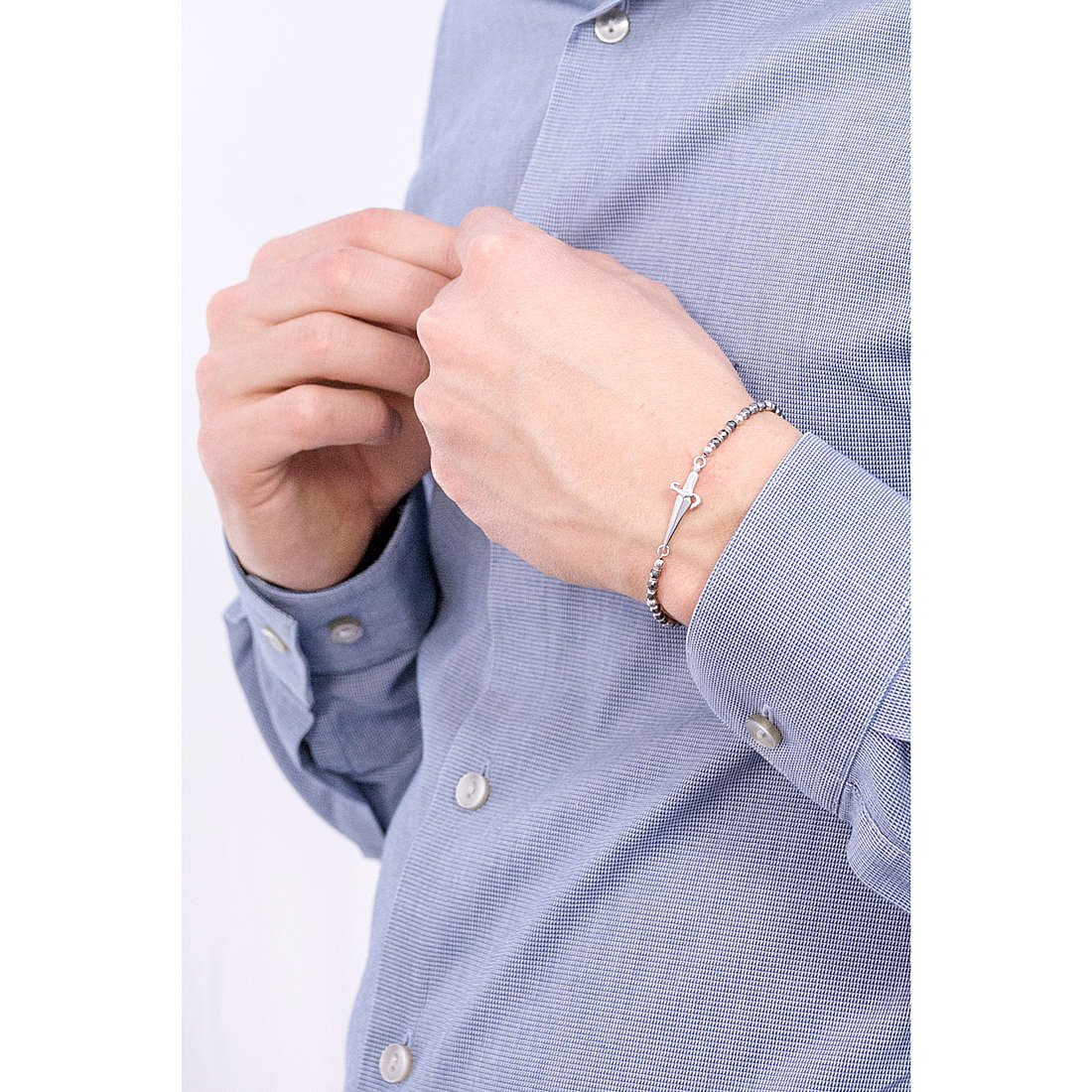 Cesare Paciotti bracelets man JPBR2133B wearing