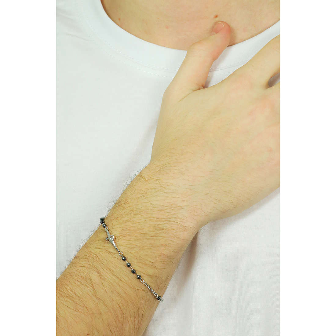 Cesare Paciotti bracelets man JPBR2161B wearing