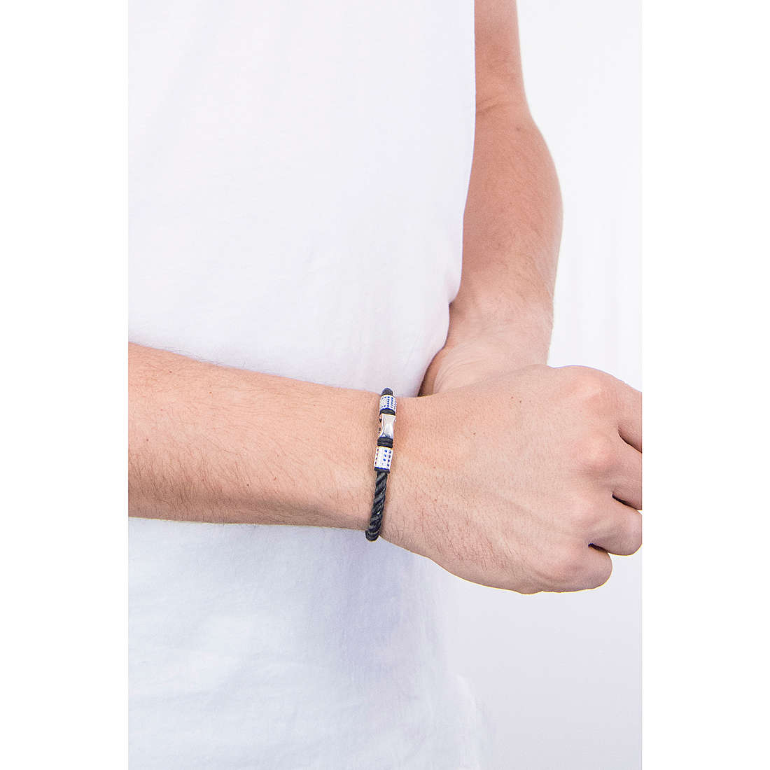 Cesare Paciotti bracelets Lower man JPBR1550B wearing