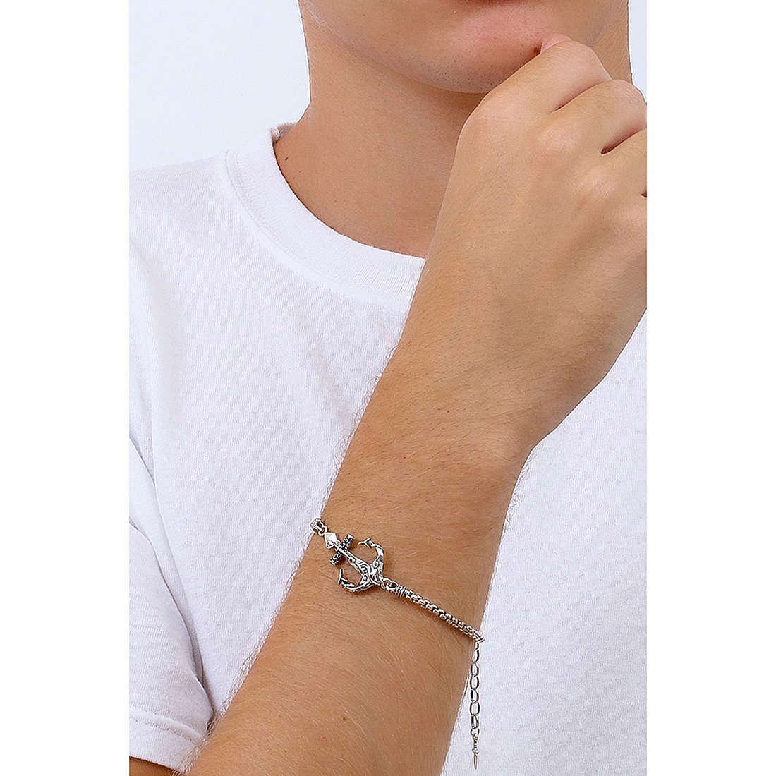 Cesare Paciotti bracelets Sailor's Promise man JPBR1790V wearing
