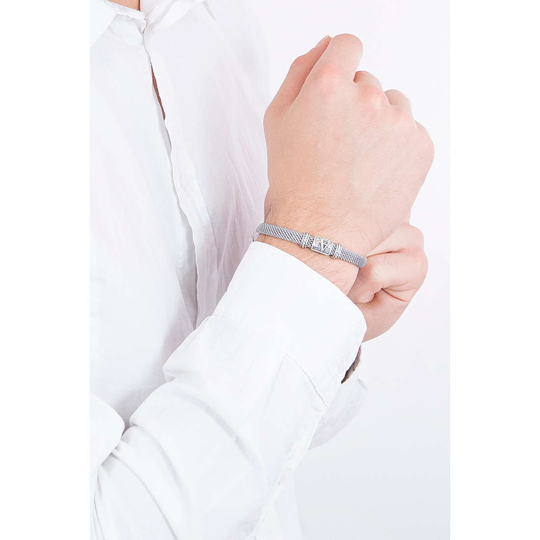 Cesare Paciotti bracelets Silver Initial man JPNC1896M4 wearing