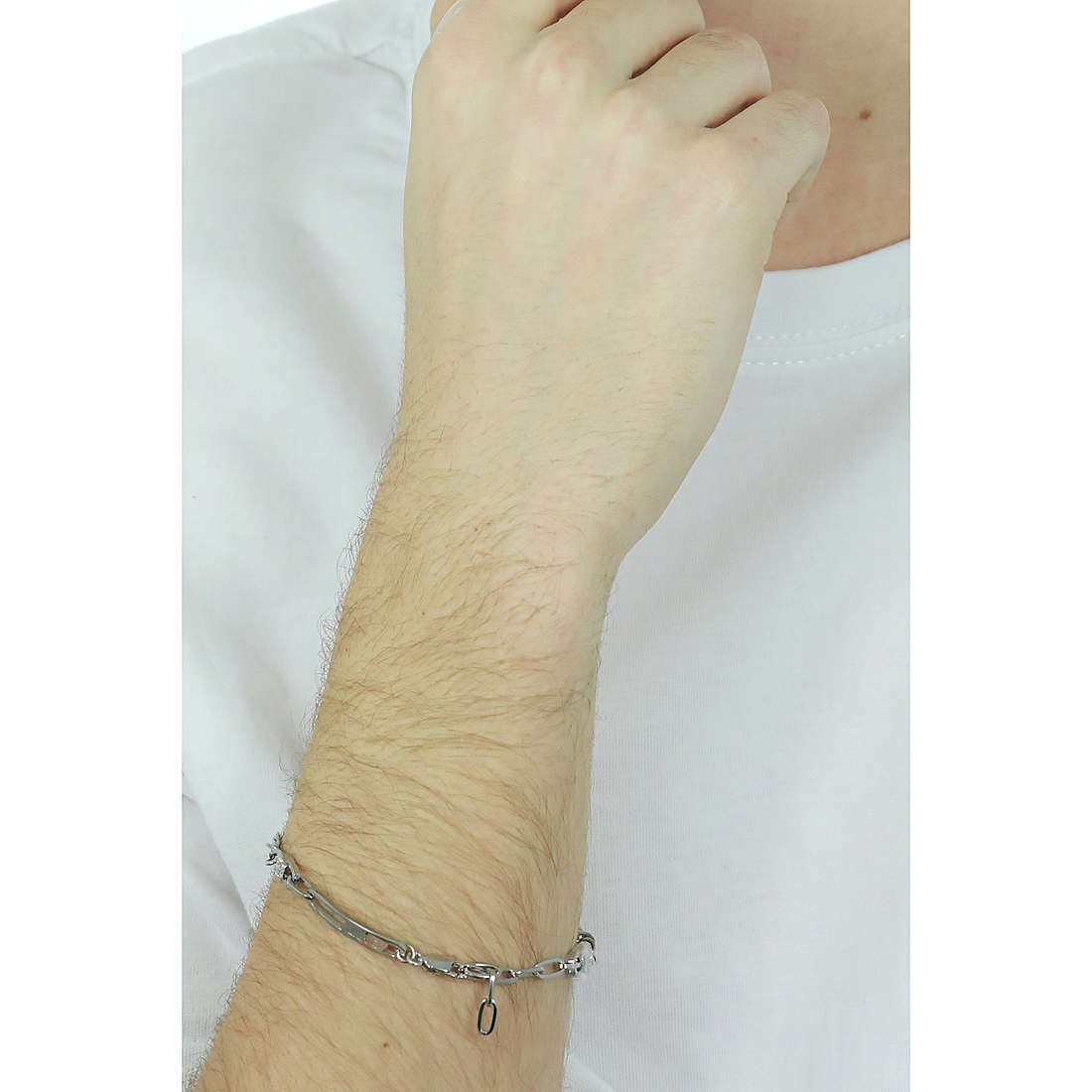 Liujo bracelets man MLJ271 wearing