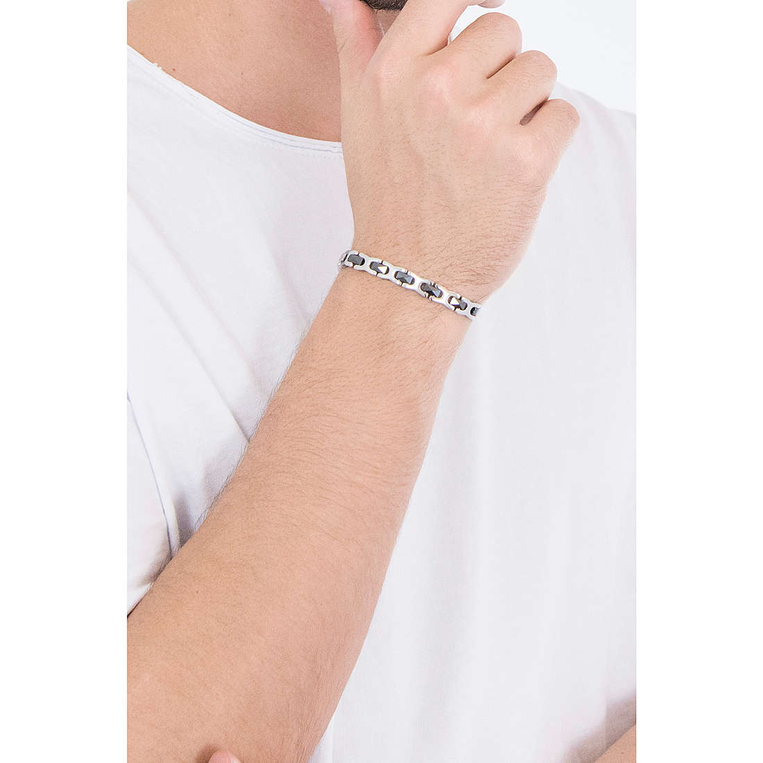 Luca Barra bracelets man BA1129 wearing