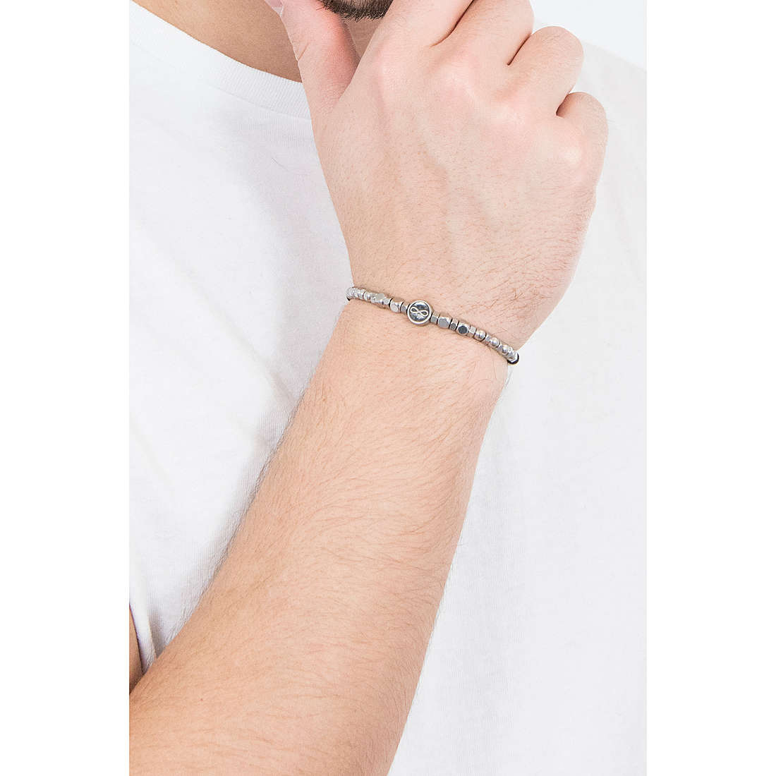 Luca Barra bracelets man BA1138 wearing
