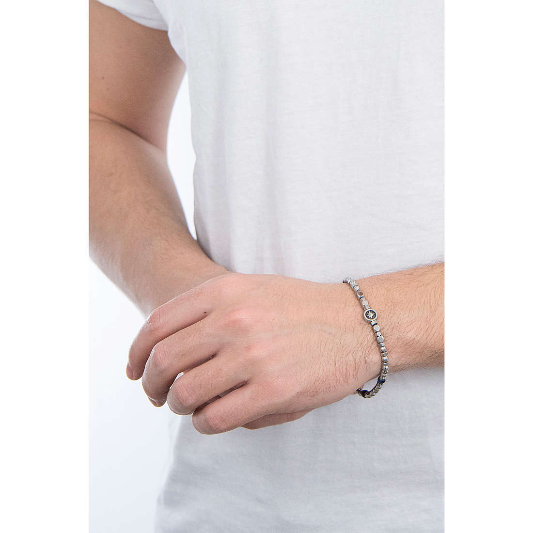 Luca Barra bracelets man BA1140 wearing