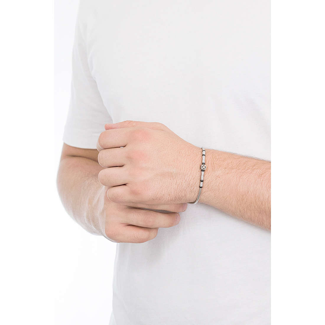 Luca Barra bracelets man BA1147 wearing