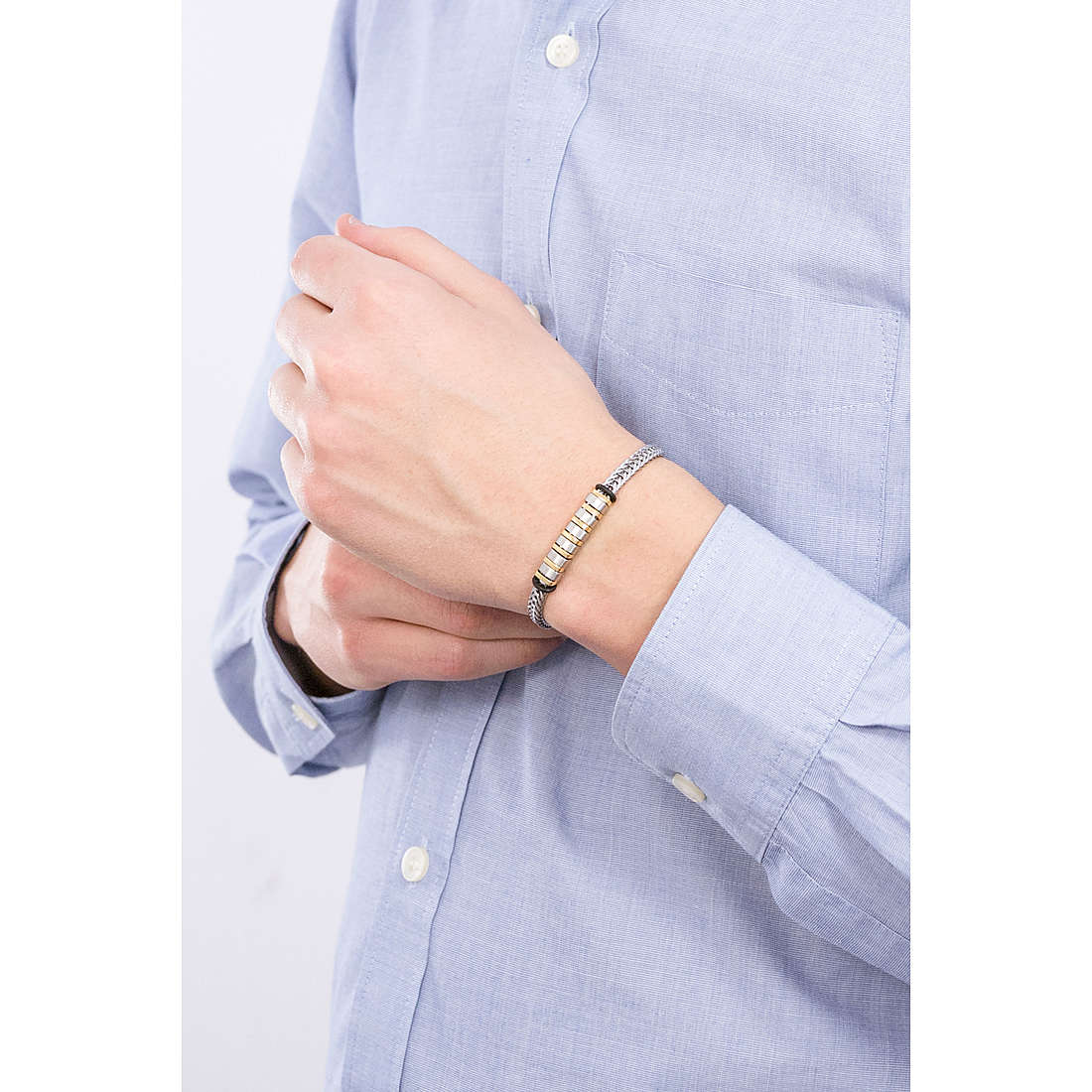 Luca Barra bracelets man BA1154 wearing