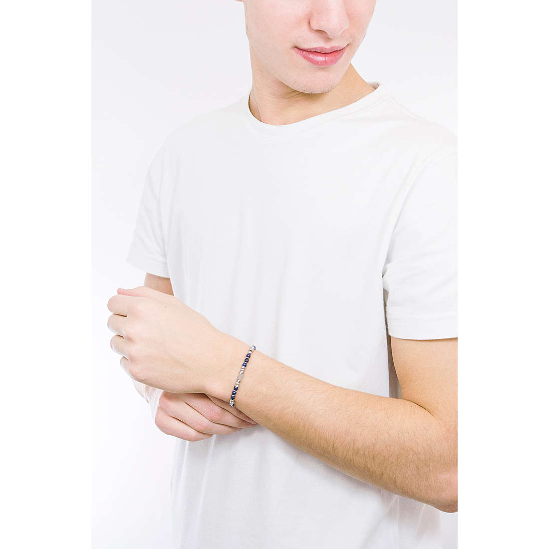 Luca Barra bracelets man BA1171 wearing