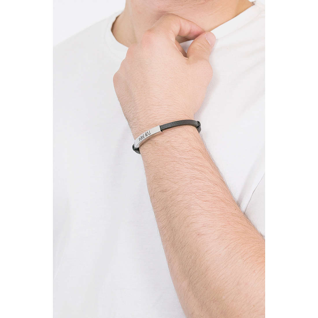 Luca Barra bracelets man BA1178 wearing