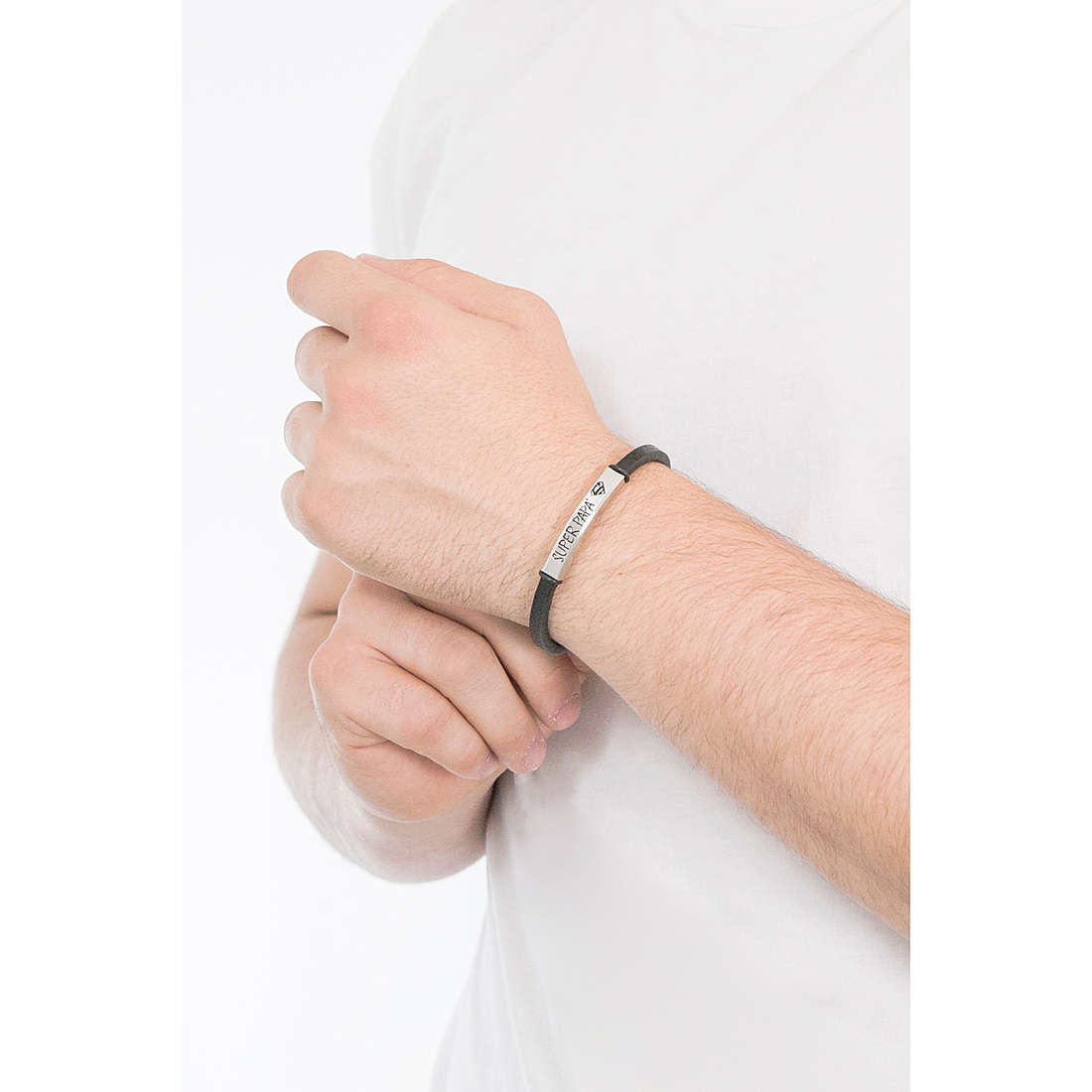 Luca Barra bracelets man BA1179 wearing