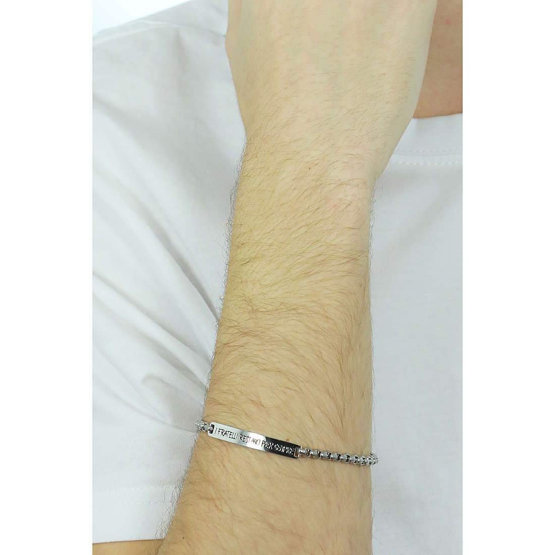 Luca Barra bracelets man BA1293 wearing