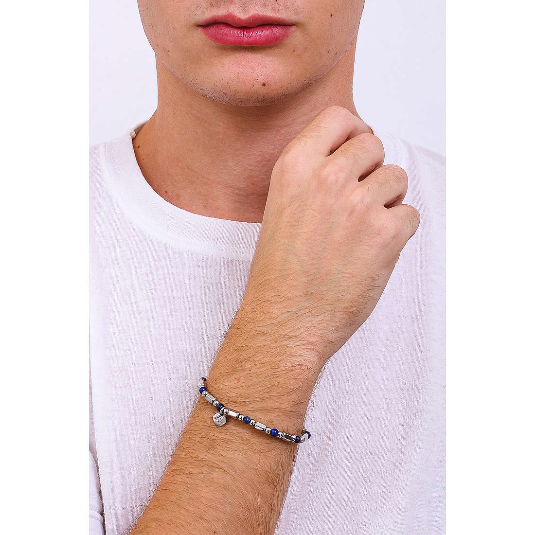 Luca Barra bracelets man BA1440 wearing