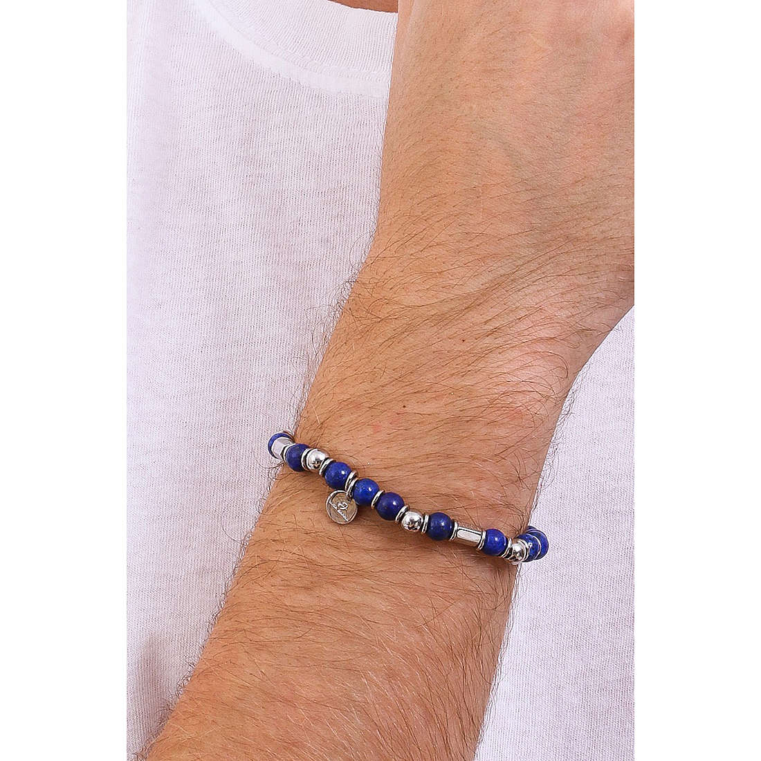 Luca Barra bracelets man BA1444 wearing