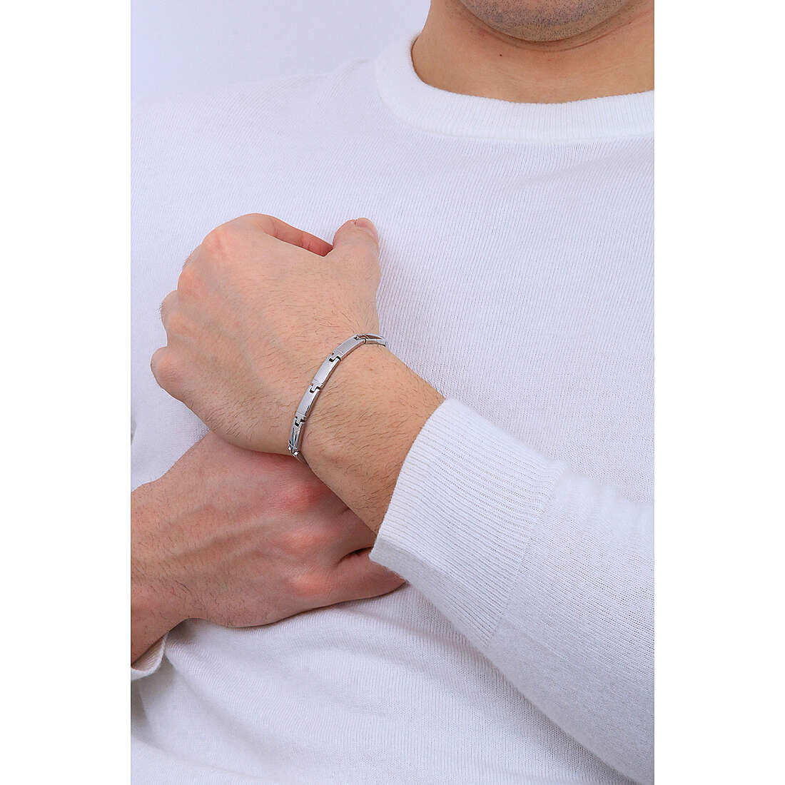 Luca Barra bracelets man BA1451 wearing