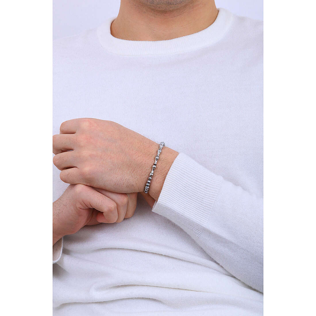 Luca Barra bracelets man BA1472 wearing