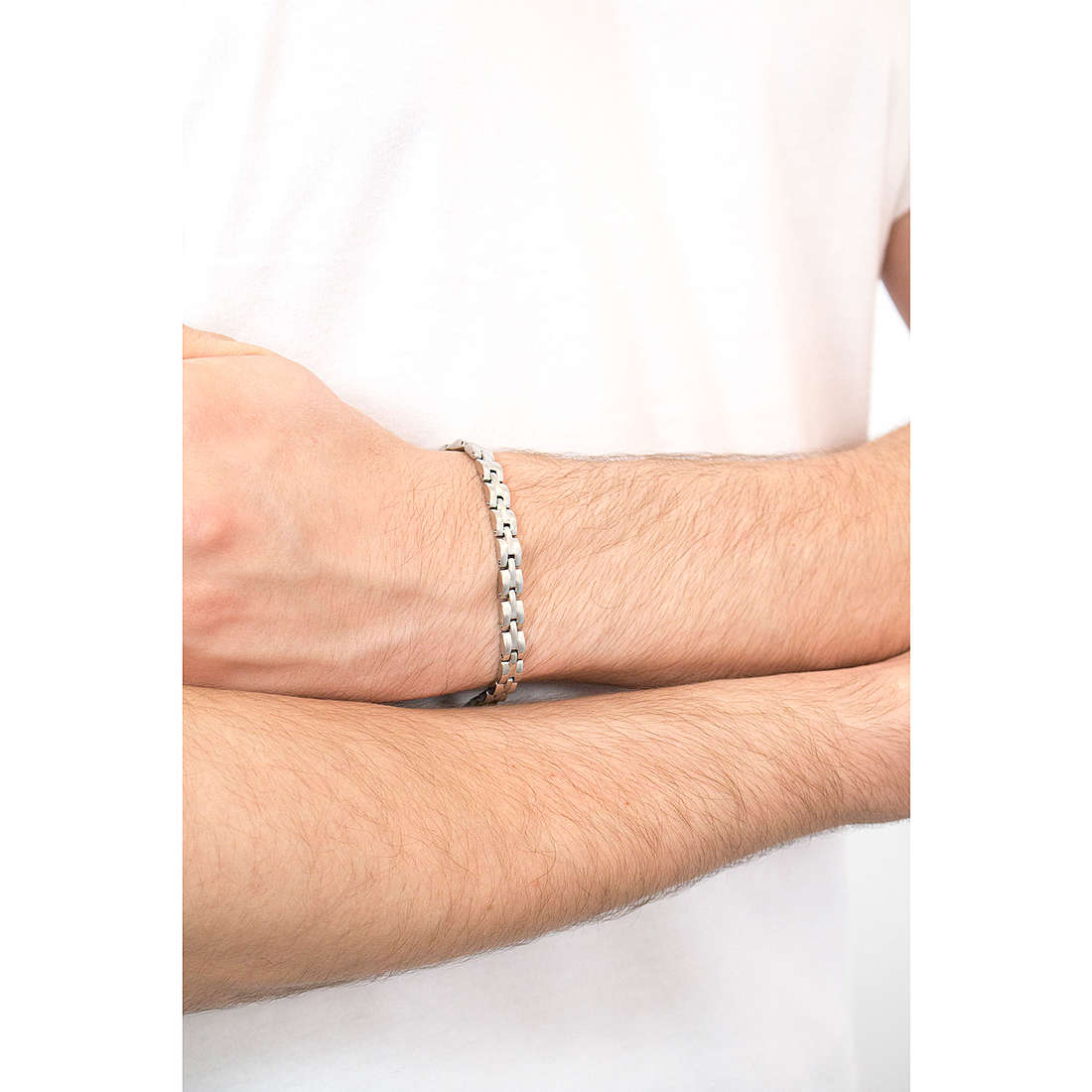 Luca Barra bracelets man LBBA995 wearing