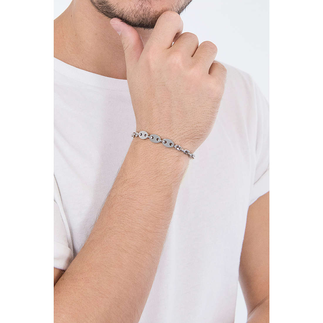 Luca Barra bracelets Sailor man LBBA1086 wearing