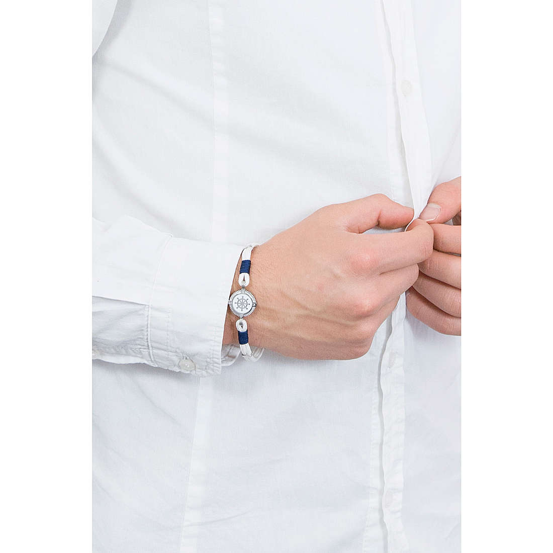 Luca Barra bracelets Sailor man LBBA1104 wearing
