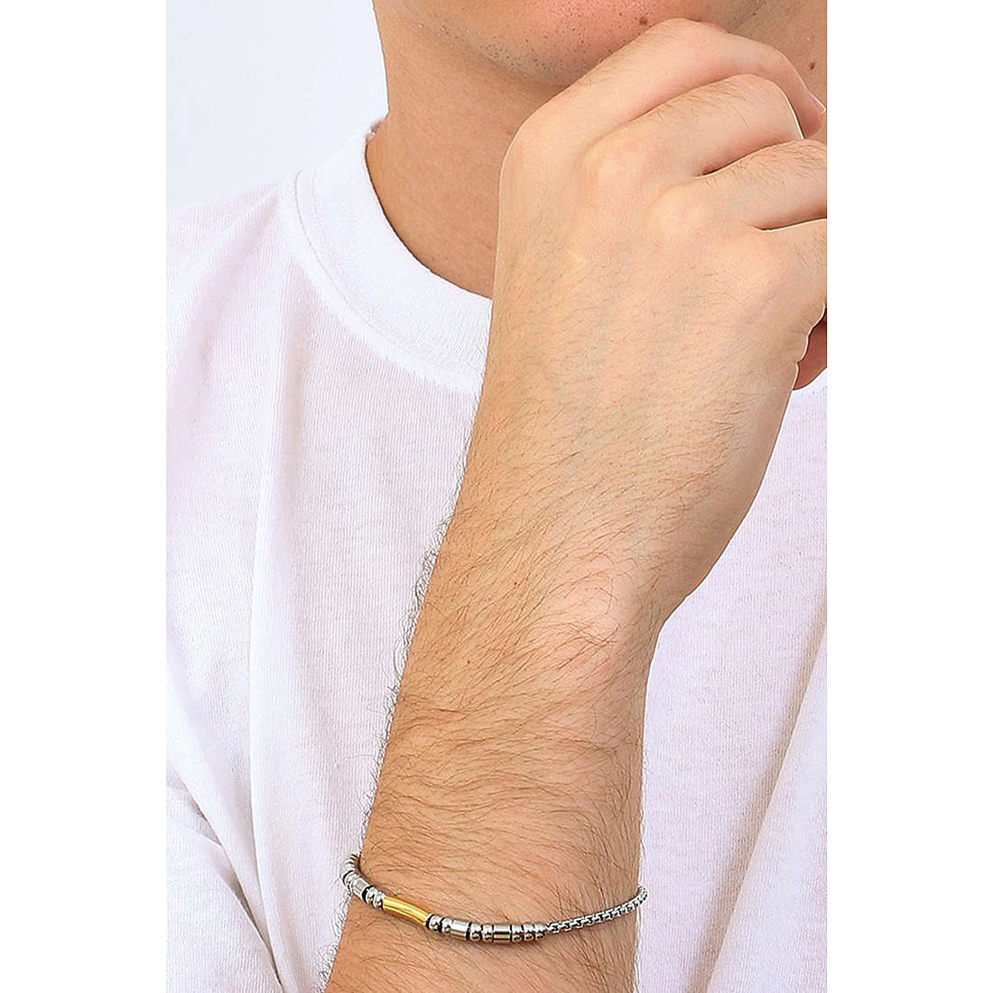 Luca Barra bracelets Spring man BA1319 wearing