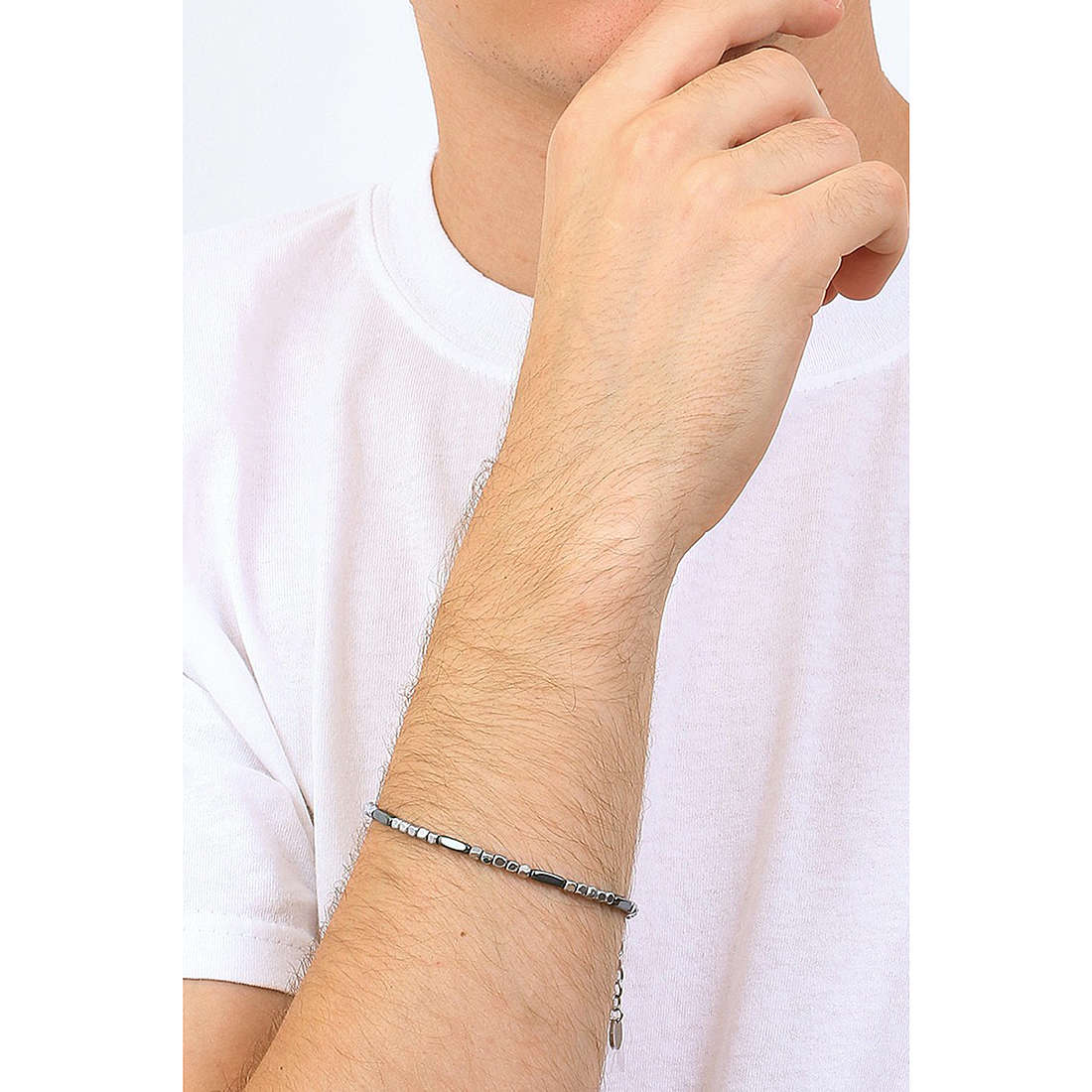 Luca Barra bracelets Spring man BA1352 wearing