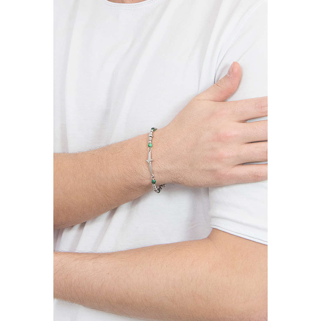 Luca Barra bracelets Urban man LBBA1109 wearing