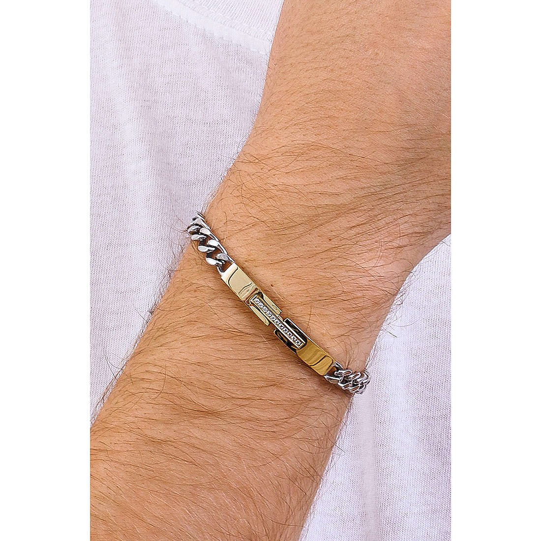 Luca Barra bracelets man BA1260 wearing