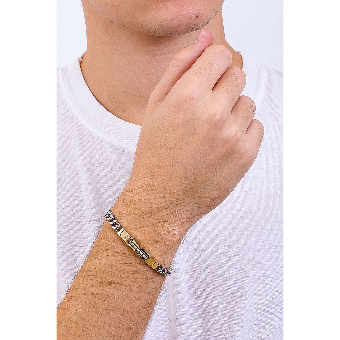 Luca Barra bracelets man BA1260 wearing
