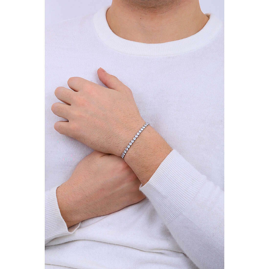 Luca Barra bracelets man BA1478 wearing
