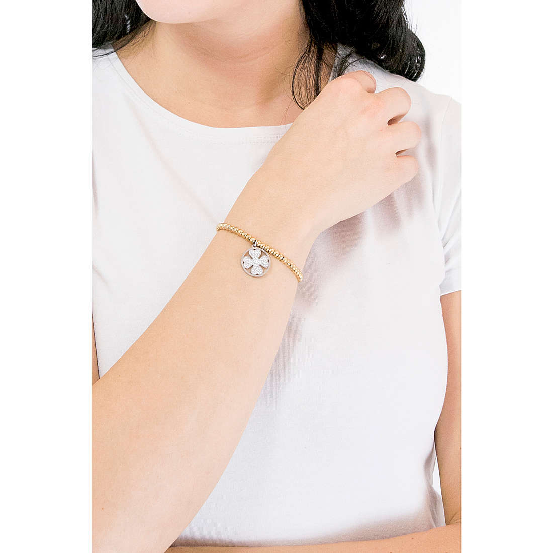Luca Barra bracelets Brilliant Time woman BK1855 wearing