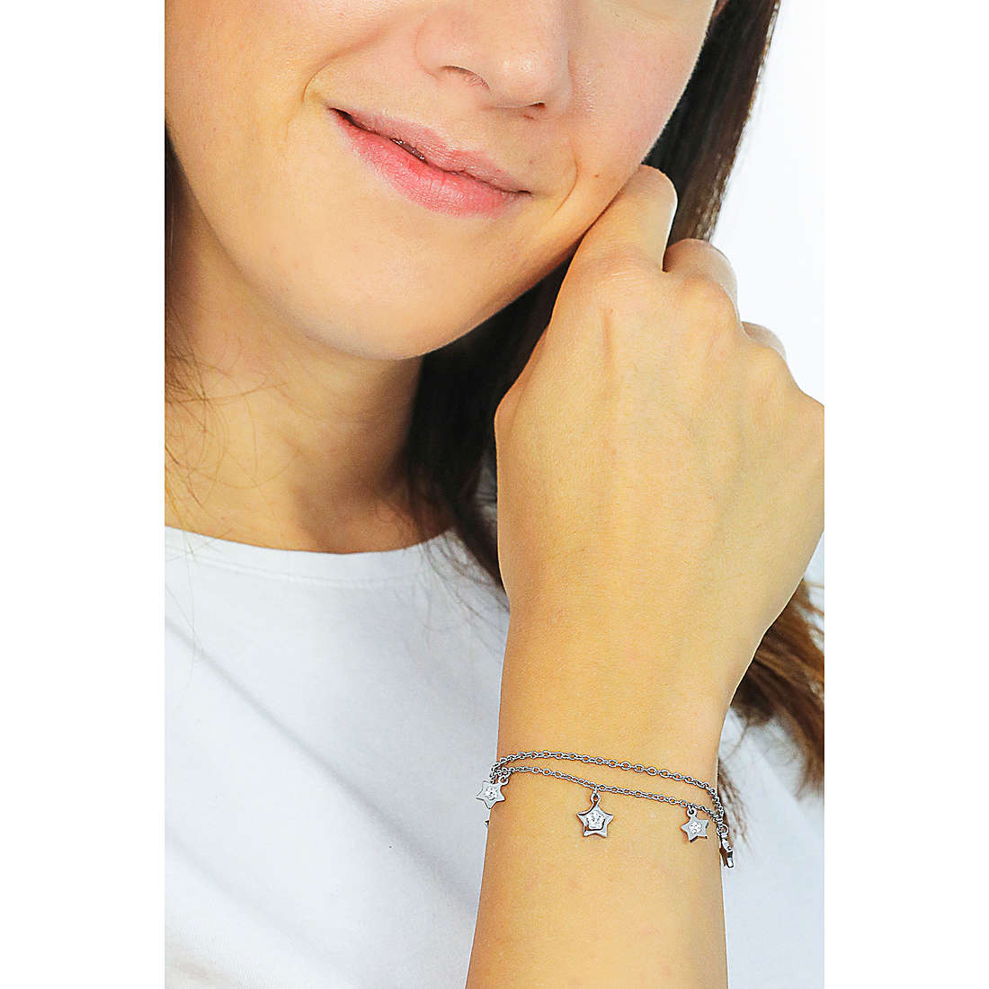 Luca Barra bracelets woman BK2059 wearing
