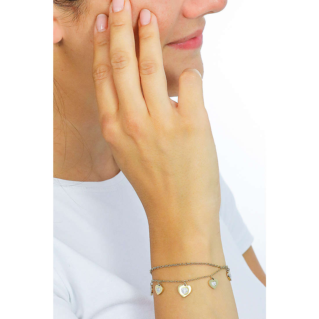 Luca Barra bracelets woman BK2062 wearing