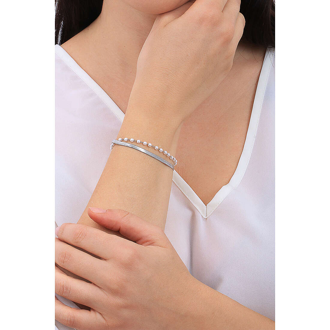 Luca Barra bracelets woman BK2392 wearing