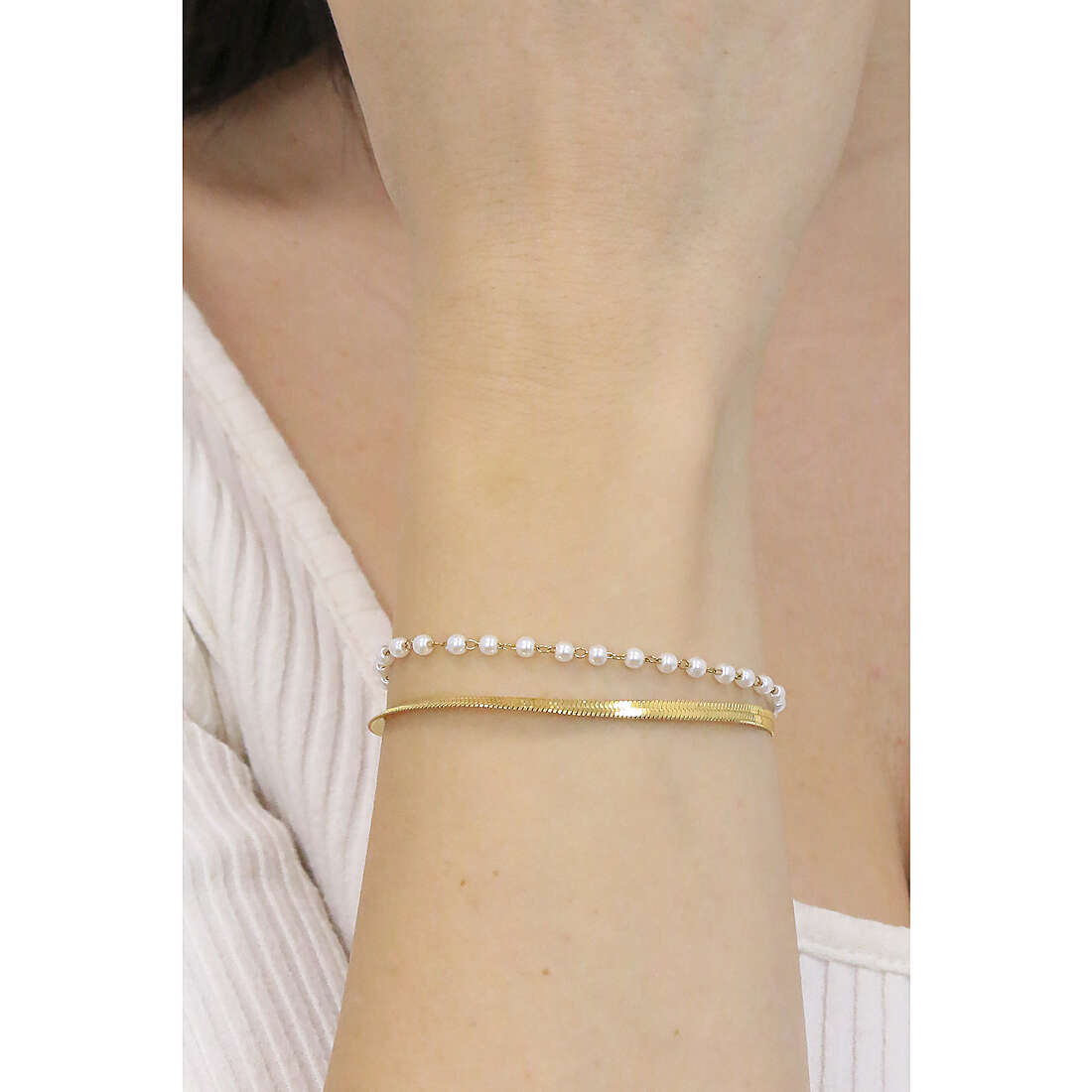 Luca Barra bracelets woman BK2393 wearing