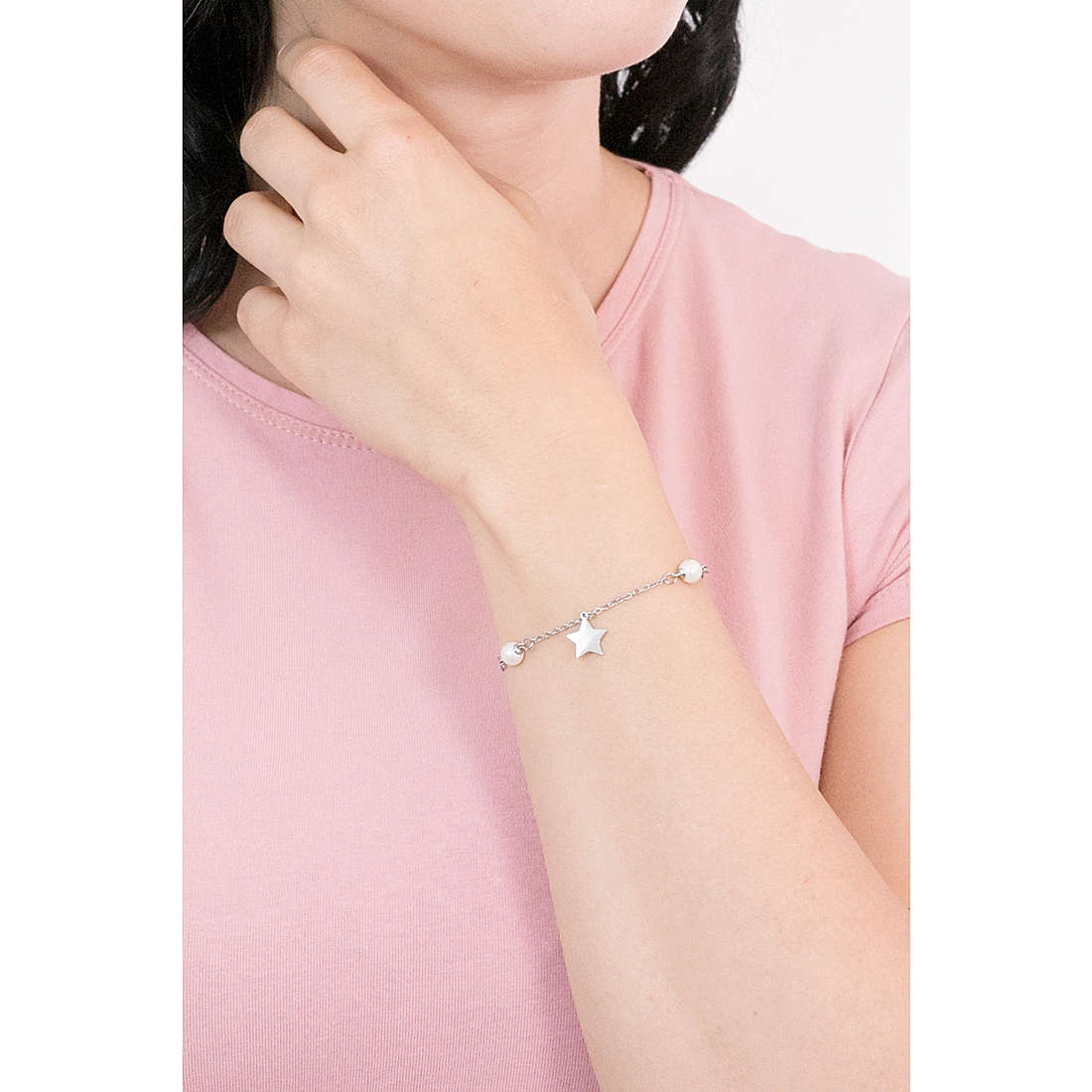 Luca Barra bracelets Perle woman LBBK1687 wearing