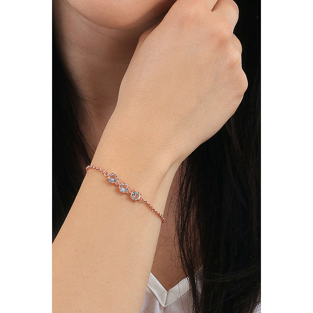 GioiaPura bracelets woman ST66937-01RSBI wearing
