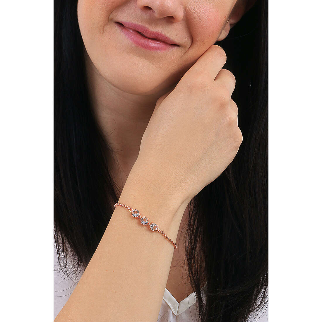 GioiaPura bracelets woman ST66937-01RSBI wearing