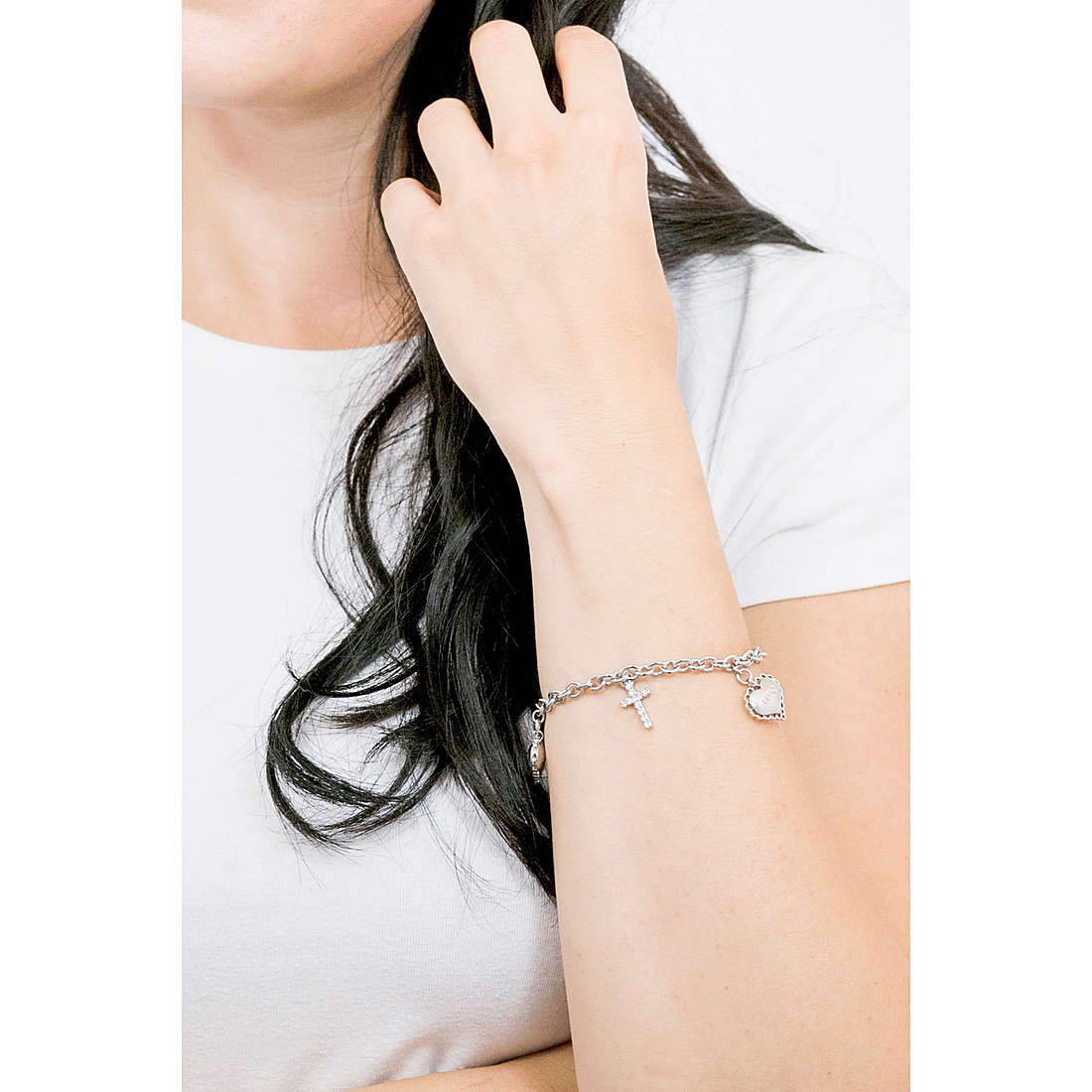 Liujo bracelets Sacred Passion San Valentino woman LJ1453 photo wearing