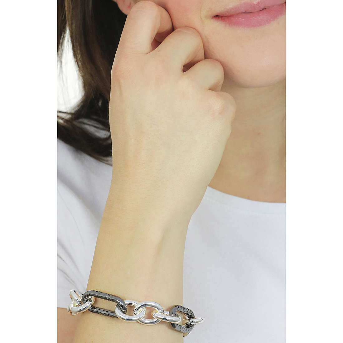 Boccadamo bracelets Mychain woman XBR897 wearing