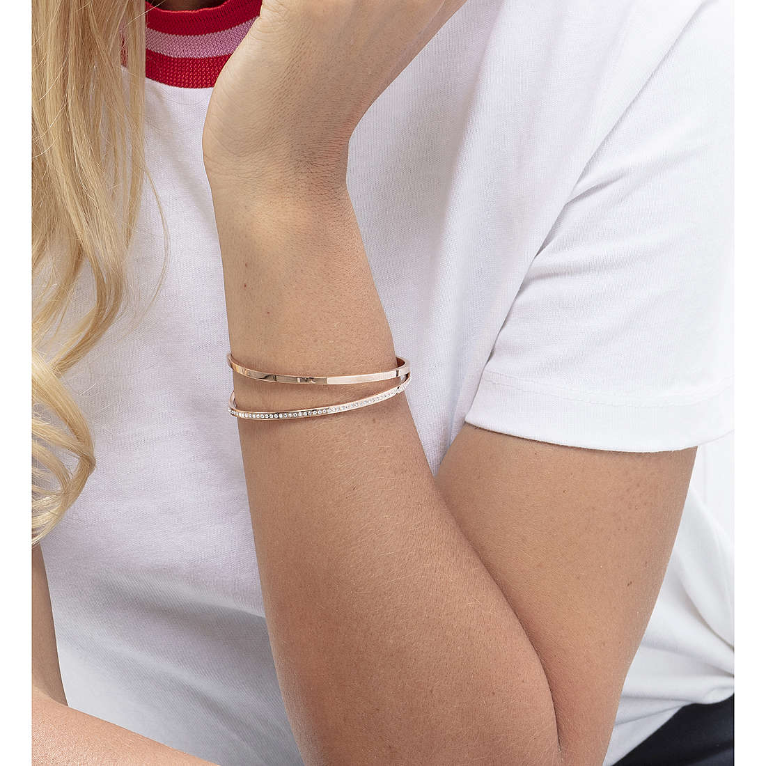 Calvin Klein bracelets Outline woman KJ6VPF14010M wearing